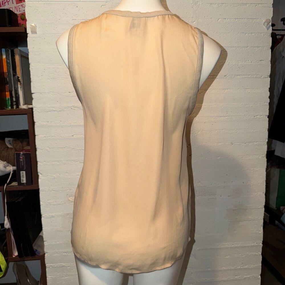 Luxe Grunge Gothic Y2K Edgy Haute Hippie 100% Silk Top Lace Skull Graphic S - Picture 5 of 7